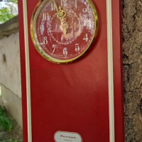 Ретро стенен часовник Янтар , снимка 3 - Антикварни и старинни предмети - 36454555