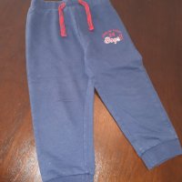 12-18м 86см Дълги панталони Материя памук Цвят тъмно синьо Без следи от употреба, снимка 1 - Панталони и долнища за бебе - 26748780