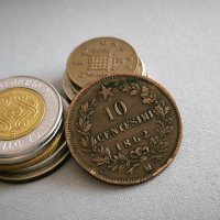 Монета - Италия - 10 чентесими | 1862г., снимка 1 - Нумизматика и бонистика - 43892305
