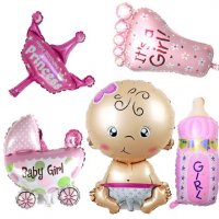 5 балона за бебе - изписване, питка, кръщене, рожден ден