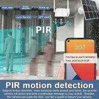 Ruitewei 5MP PTZ IP безжична камера за видео-наблюдение / WIFI версия, снимка 3 - IP камери - 43894736