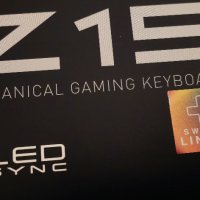 Геймърска клавиатура EVGA Z15 RGB механична Черен USB чисто нова 36 месеца гаранция keyboard gaming , снимка 4 - Клавиатури и мишки - 43943769