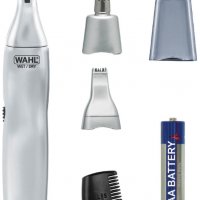 Тример, Wahl 05545-2416, Ear, Nose & Brow Trimmer, 3 rinseable cutting heads for nose trimming, cont, снимка 3 - Тримери - 38484648