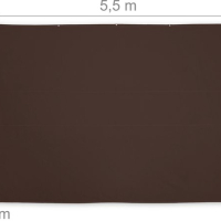 Правоъгълен сенник тента платнище Relaxdays , плат PES, UV защита, навес с въжета 4.5м. х 5.5м., снимка 10 - Градински мебели, декорация  - 44864736