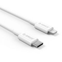 Кабел USB Type C към Lightning 1m Бял 3A Orico CL01-10 Cable USB Type C to Lightning M/M, снимка 2 - USB кабели - 35580615