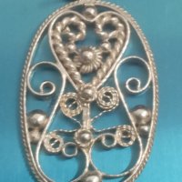 Сребърна висулка филигран., снимка 2 - Колиета, медальони, синджири - 37658769