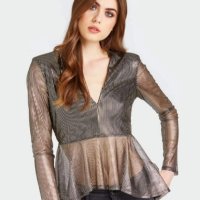 Дамска елегантна блуза  Guess , снимка 4 - Корсети, бюстиета, топове - 42984189