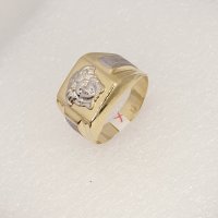 Златни мъжки пръстени-14К, снимка 5 - Пръстени - 38764140