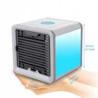 Настолен вентилатор 3в1, охлаждане с вода, пречистване, регулируем, USB, снимка 3 - Климатици - 37373227