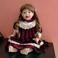 Порцеланова кукла Sunshine Cindy Rolfe Reproduction 1990  , снимка 10 - Колекции - 37990144