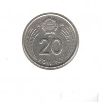 Hungary-20 Forint-1985 BP.-KM# 630, снимка 4 - Нумизматика и бонистика - 38498766