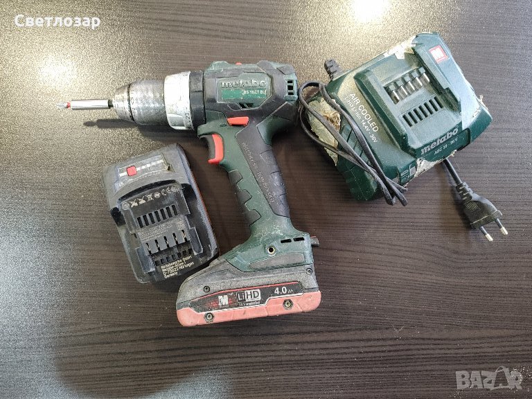 Metabo bs18lt bl 2x4ah винтоверт, снимка 1