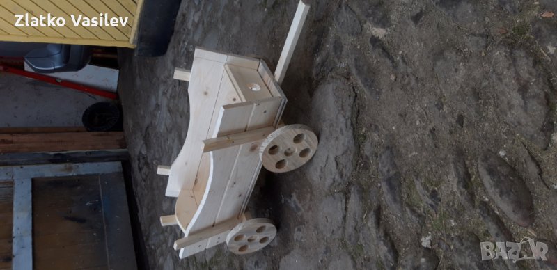 Цветарник  Каручка декорация за градина , снимка 1