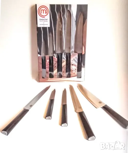 Комплект ножове MasterChef Професионални ножове  5 бр. , снимка 1