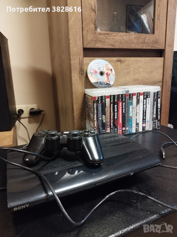 PlayStation 3 + джойстик + игри, снимка 1