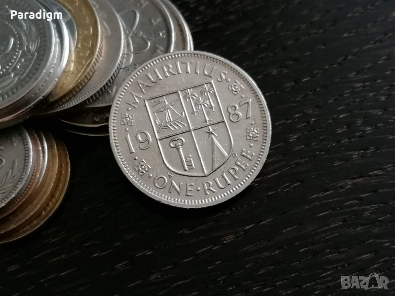 Монета - Мавриций - 1 рупия | 1987г., снимка 1