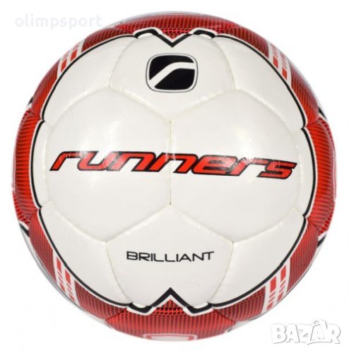 Топка футбол RUNNERS Brillant е подходяща за игра на тревни терени (естествени и изкуствени). , снимка 1