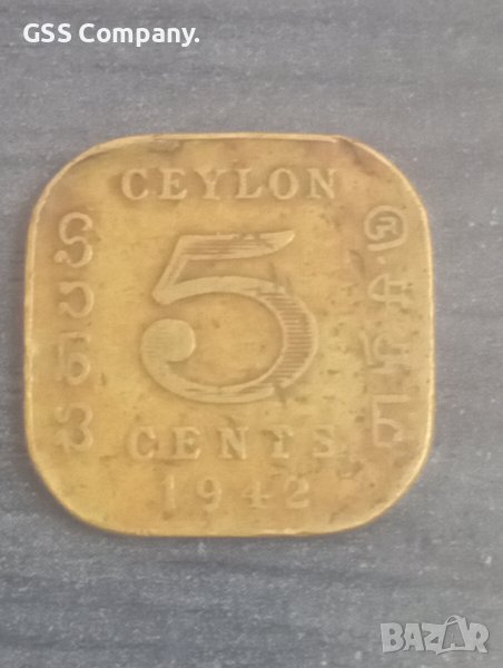 5 цента (1942)Цейлон, снимка 1