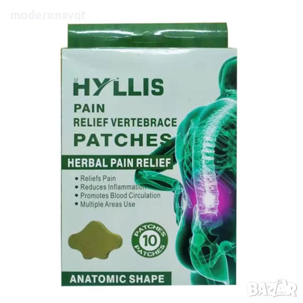 Билкови пластири за болки в кръста 10бр, снимка 1