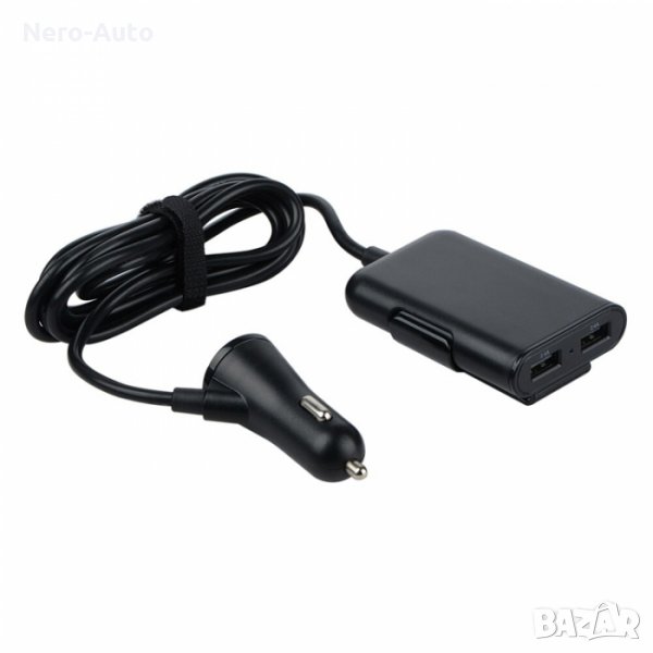 РАЗКЛОНИТЕЛ ЗА ЗАПАЛКА С 4USB ПОРТ- 1668, снимка 1