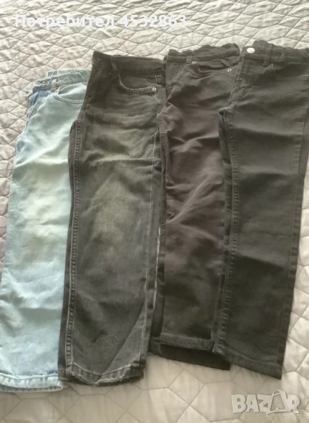 Zara детски дънки в черен и син цвят 6-8годинки, снимка 1