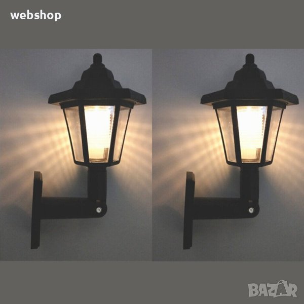 2 Броя Соларна Лампа тип Фенер за двор и градина , снимка 1