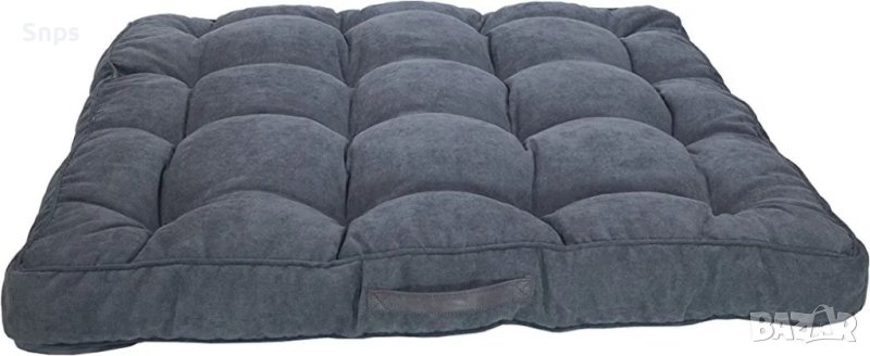 Възглавница за пейка, седалка, диван 95 x 95 x 12 cm, Пухкаво синьо сиво, снимка 1