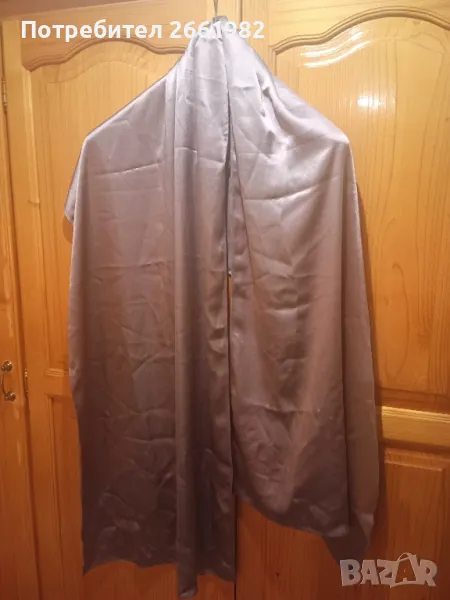 Сатенен лилав шал / наметка, снимка 1