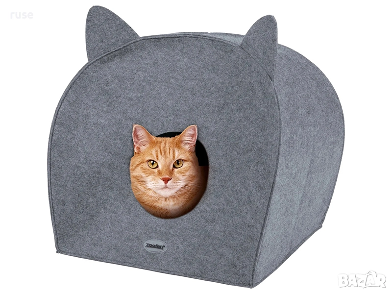 НОВИ! Хралупа къща за котки с мека възгавница , снимка 1