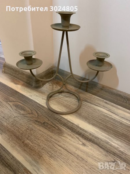 Метален свещник, снимка 1