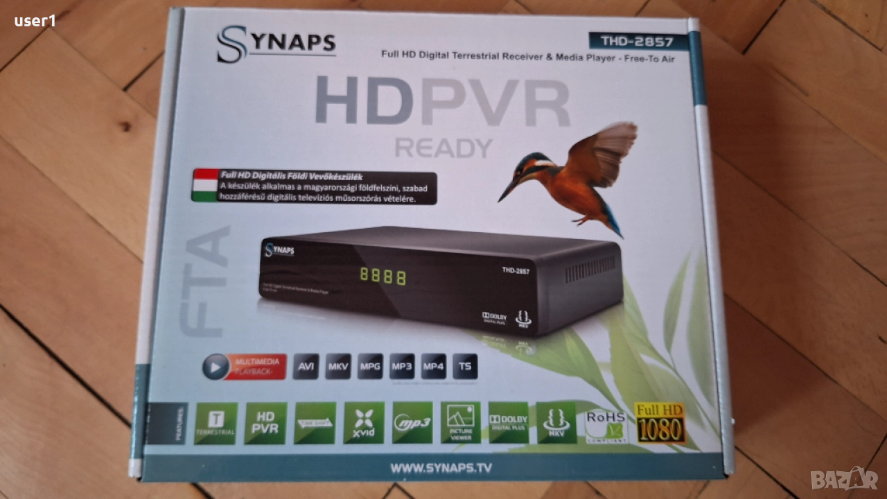 Чисто нов цифров приемник DVB-T за ефирна телевизия, снимка 1