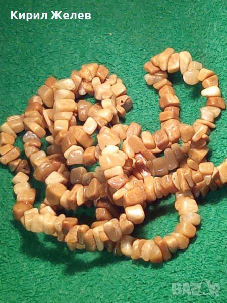 ВИНТИДЖ ГЕРДАН ХЕНД-МЕЙД от НАТУРАЛНИ ПОЛУСКЪПОЦЕННИ КАМЪНИ РЕТРО КОЛИЕ ОГЪРЛИЦА 26185, снимка 1