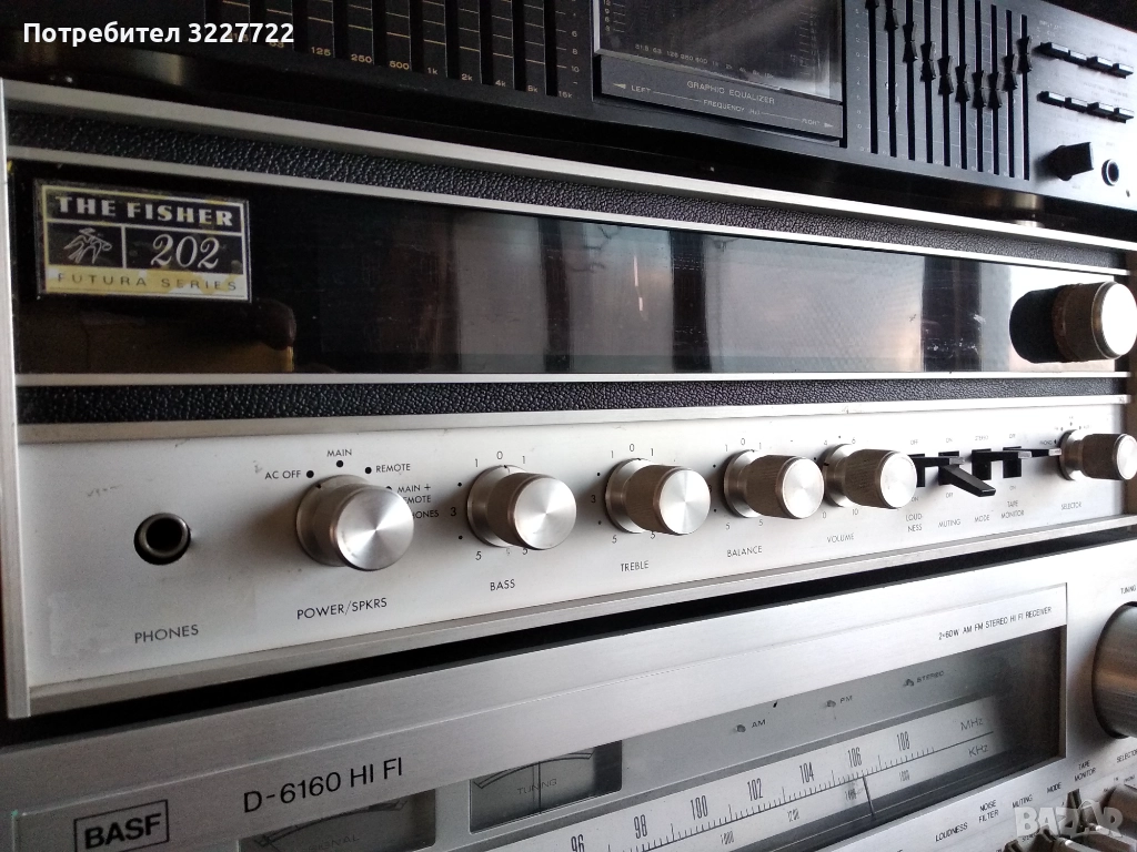 Fisher futura series 202  ресивър 1971 г., снимка 1
