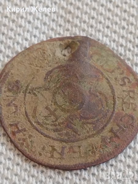 Стар КОРАБЕН ЖЕТОН над стогодишен рядък бронз мед за КОЛЕКЦИОНЕРИ 42480, снимка 1