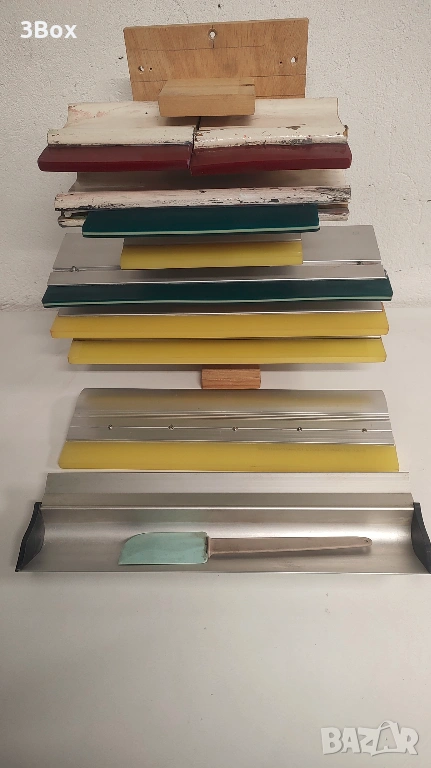 Ракели за ситопечат + ливник за емулсия, снимка 1