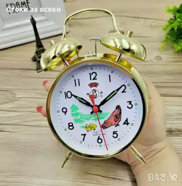 Класически ретро механичен будилник, снимка 1