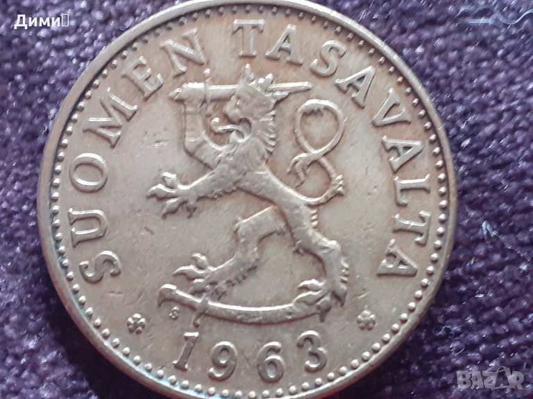 50 пеня Финландия 1963, снимка 1