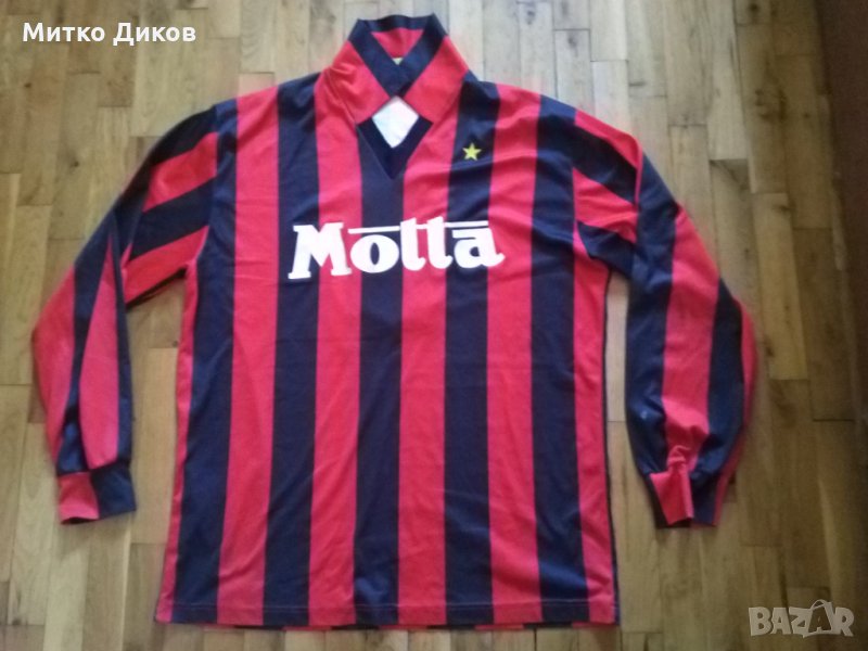 Милан фенска тениска Мотта 1993-94г №9 дълъг  ръкав размер ХЛ, снимка 1