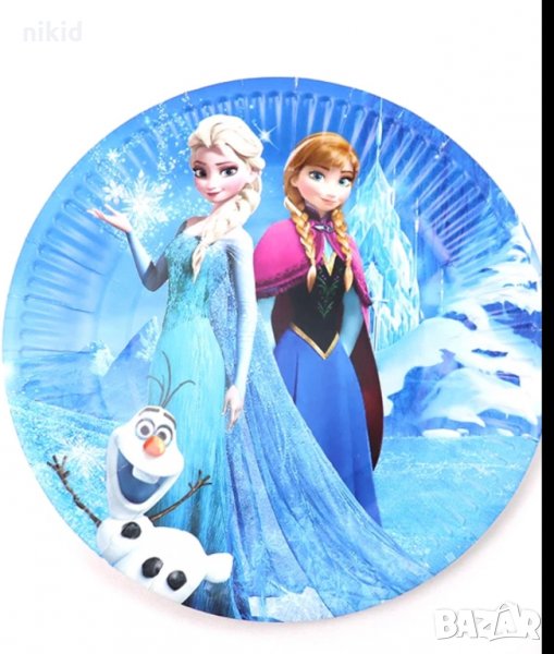  Замръзналото Кралство Елза Анна frozen 10 бр парти чинии чинийки, снимка 1