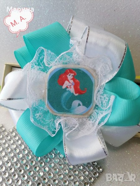 ’Малката русалка Ариел’ детски аксесоари за коса в Аквамарин, снимка 1