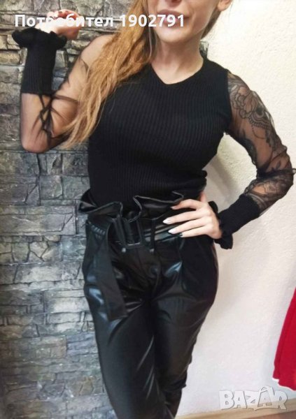 дамска блуза тюл  ръка, снимка 1