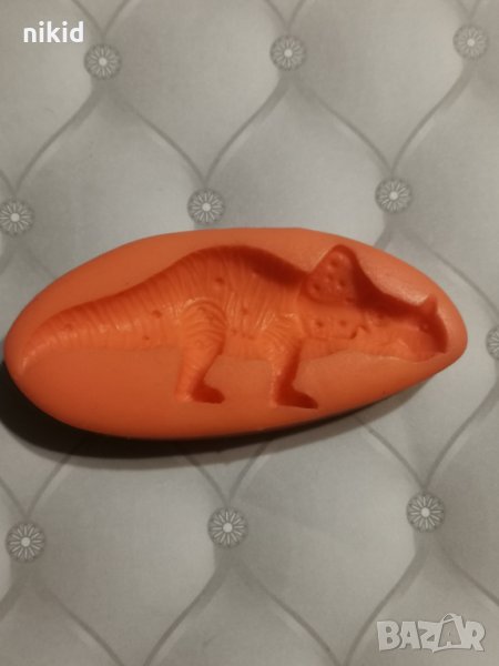 Нисък Динозавър силиконов молд форма за фондан шоколад гипс, снимка 1