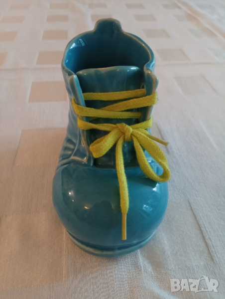 Порцеланова кашпа, обувка. , снимка 1
