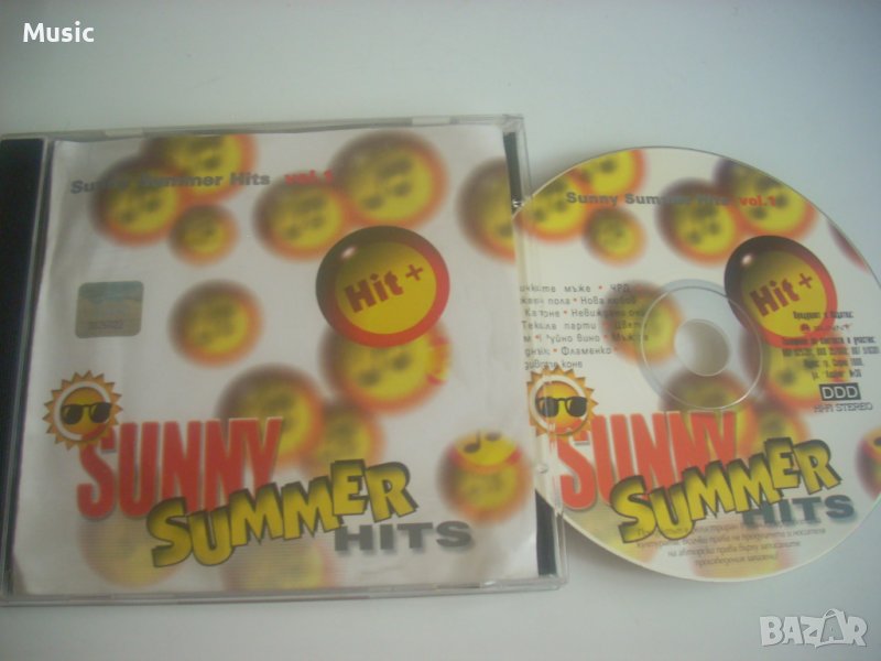 ✅ Sunny Summer Hits Vol. 1 - оригинален поп-фолк диск, снимка 1
