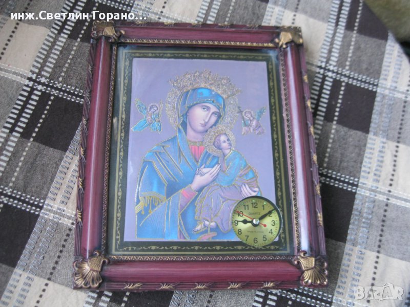 Светеща икона с часовник, снимка 1