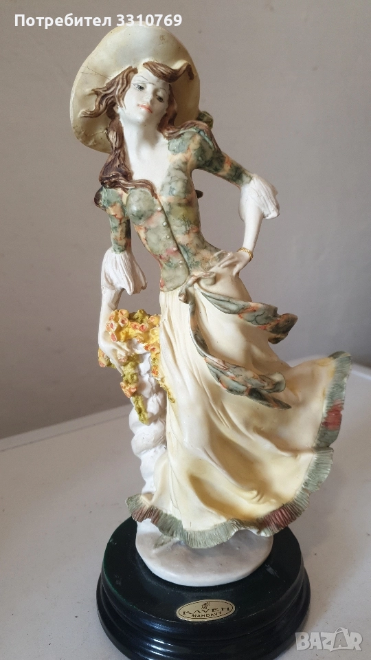 Прекрасна порцеланова статуетка на дама. , снимка 1
