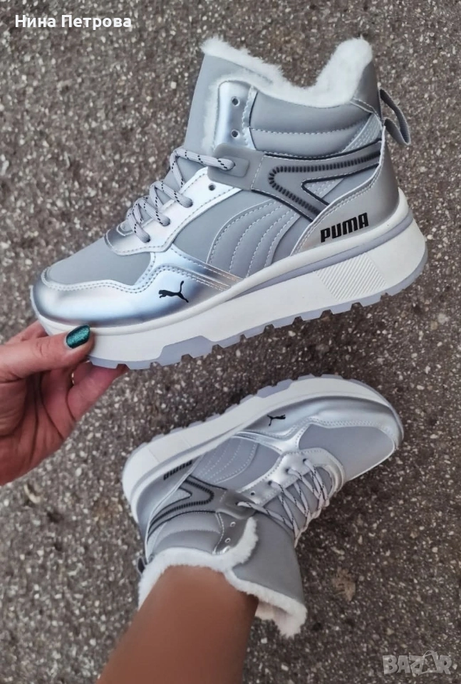 Дамски боти с много дебел пух , снимка 1