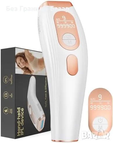 Нов Мощен IPL лазер за трайно обезкосмяване, 3 в 1, 999 900 импулса, снимка 1