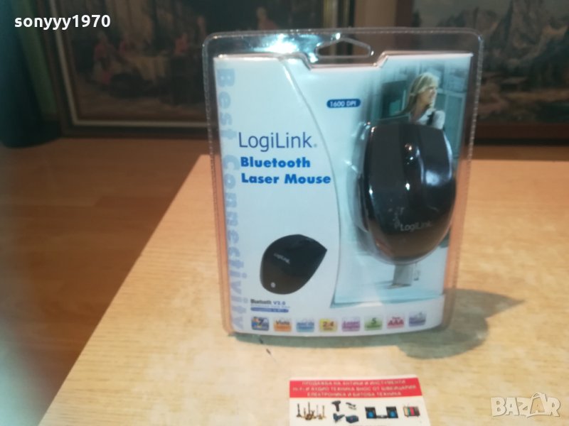 LOGILINK BLUETOOTH LASER MOUSE-ВНОС GERMANY 0404211804, снимка 1
