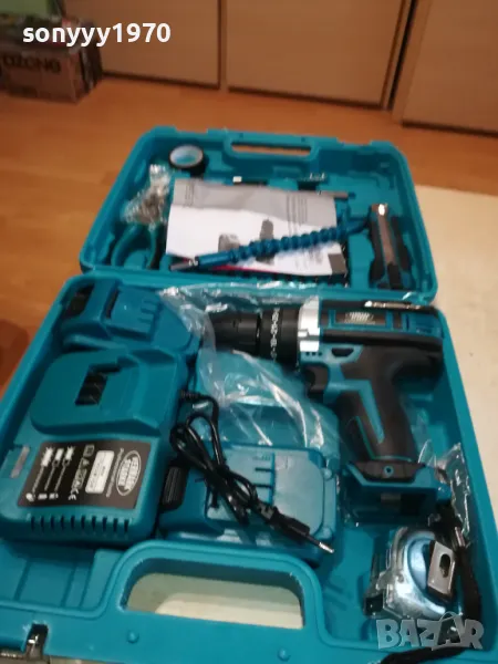 КУФАР С ВИНТОВЕРТ+ИНСТРУМЕНТИ LI-ION+LED 2703250818, снимка 1